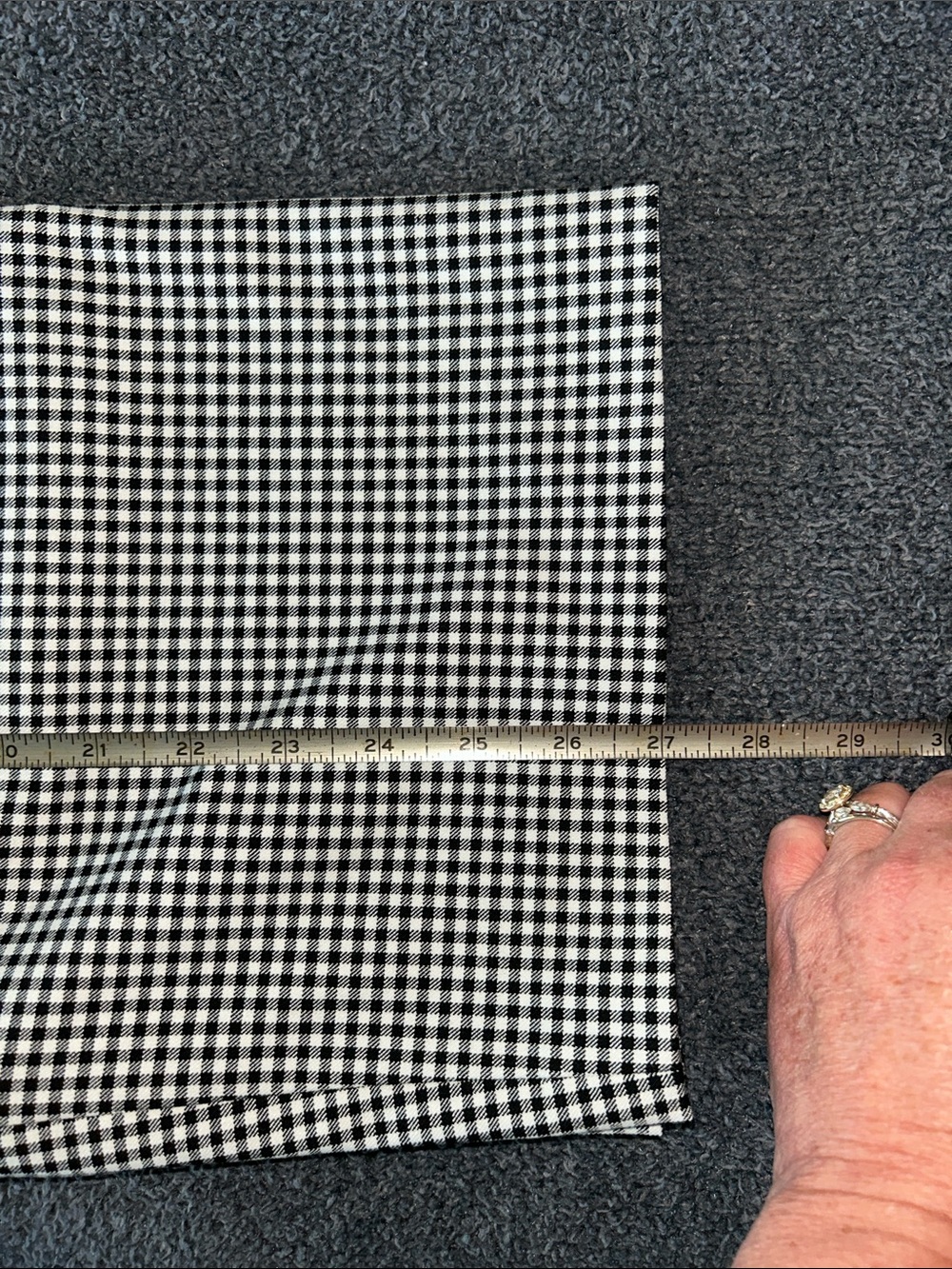 White House Black Market Black and White Gingham Skirt or Top - Picture 9 of 10